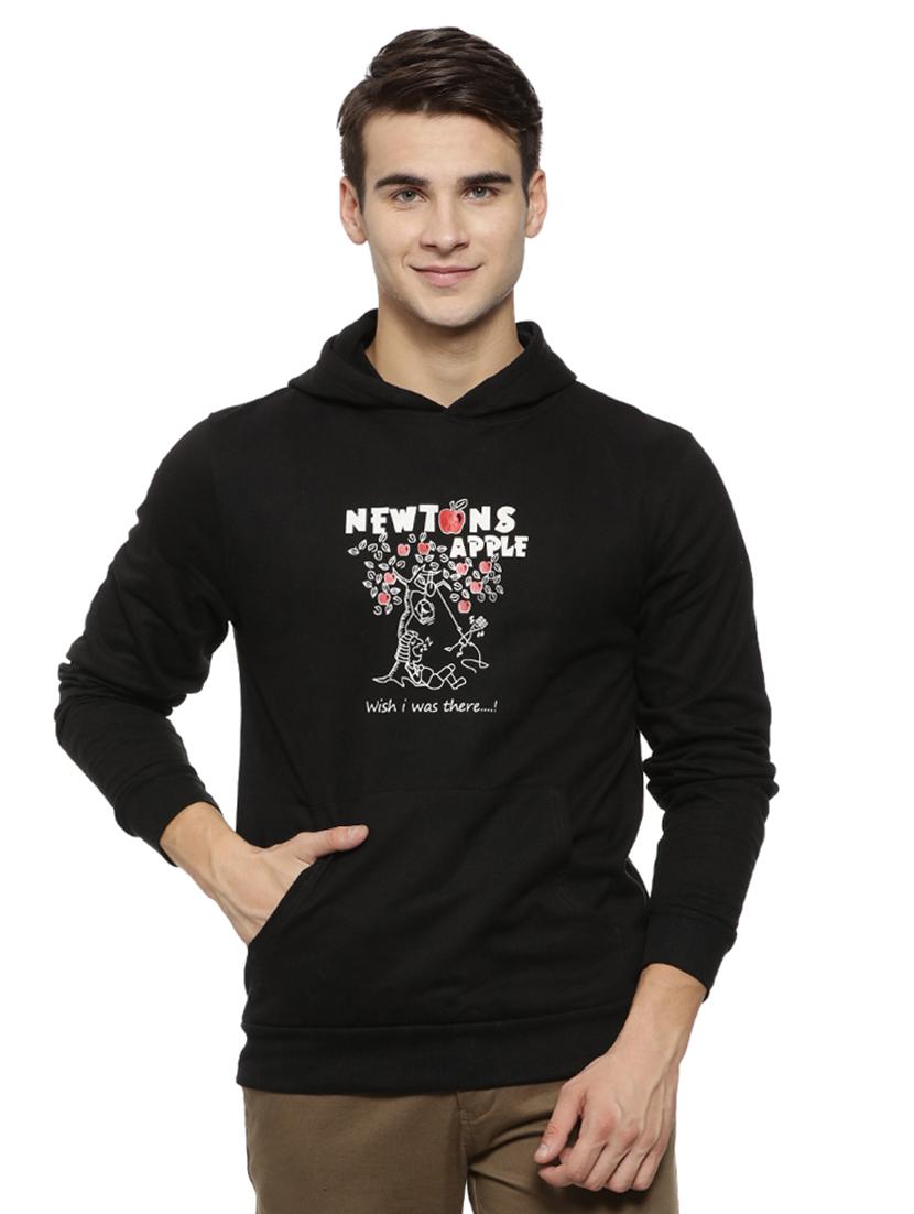 black chest print sweatshirt - 15460137 - Zoom Image - 1