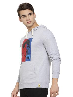 grey chest print sweatshirt - 15460138 - Standard Image - 2