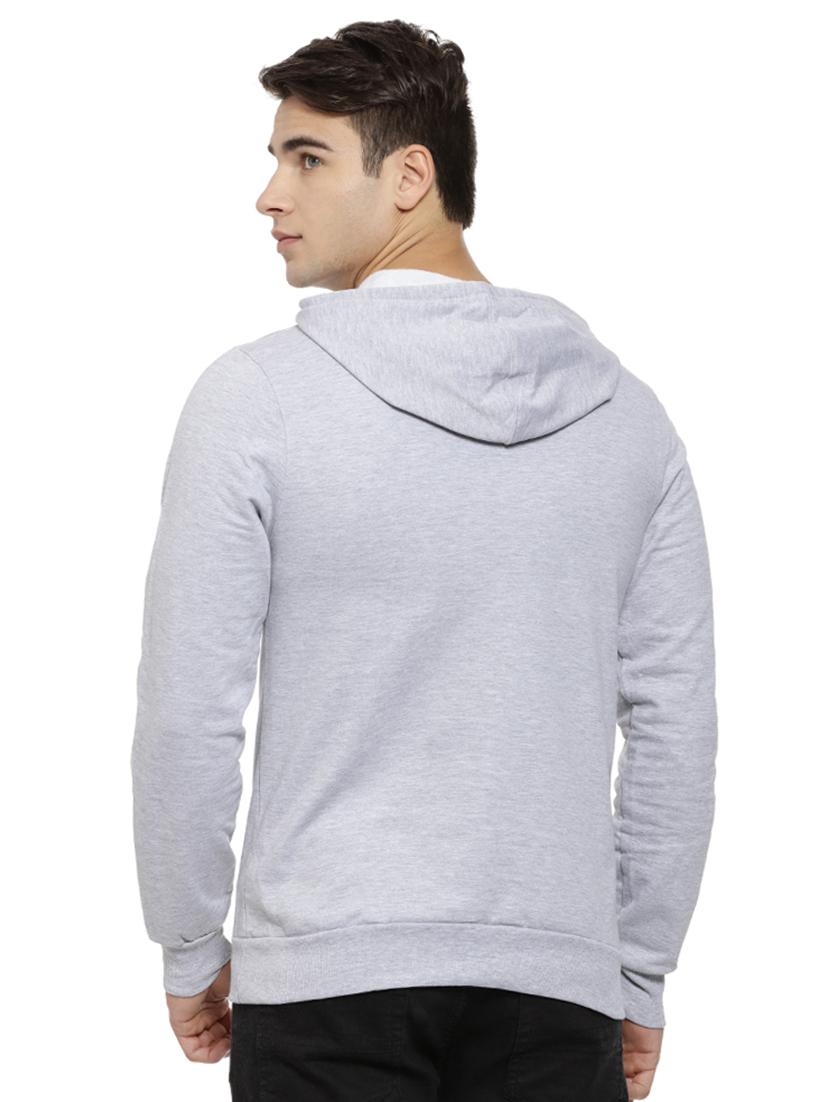 grey chest print sweatshirt - 15460138 - Zoom Image - 3