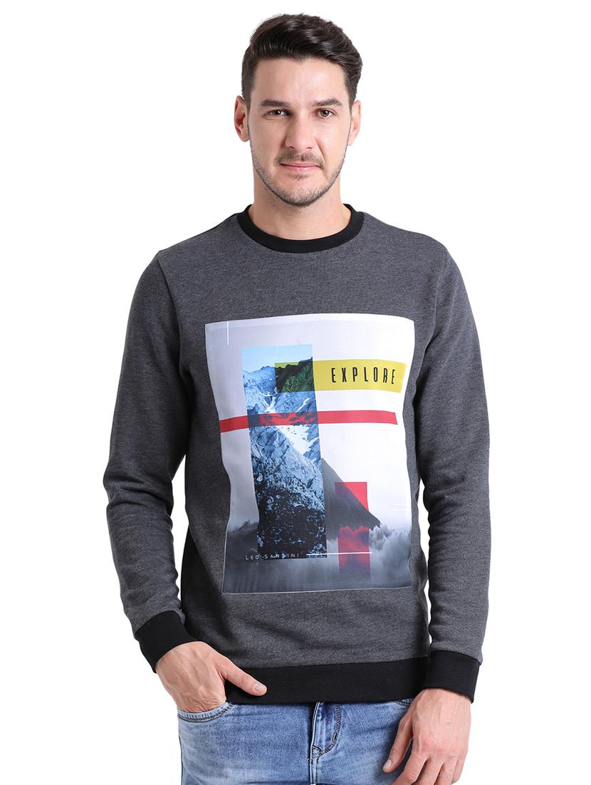 grey cotton sweatshirt - 15460334 - Zoom Image - 1