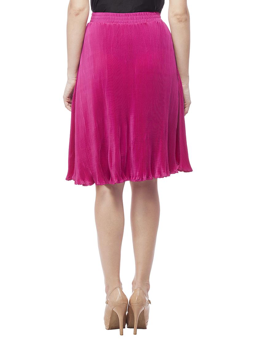 mid waist pleated skirt - 15460740 - Zoom Image - 3