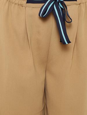 bow detail pleated culottes - 15460932 - Standard Image - 5