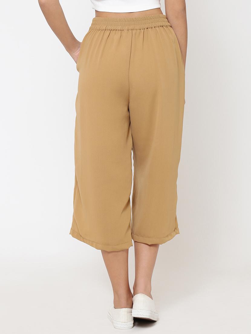bow detail pleated culottes - 15460932 - Zoom Image - 3