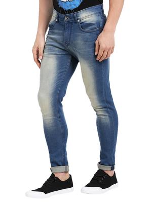 blue cotton washed jeans - 15461073 - Standard Image - 2