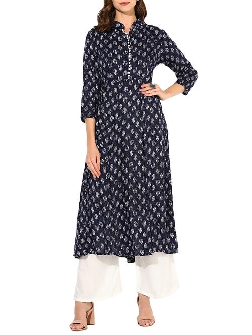 Anarkali printed kurta - 15462868 - Standard Image - 1