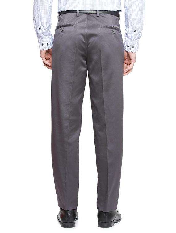 grey polyester blend pleated formal trouser - 15463473 - Zoom Image - 2