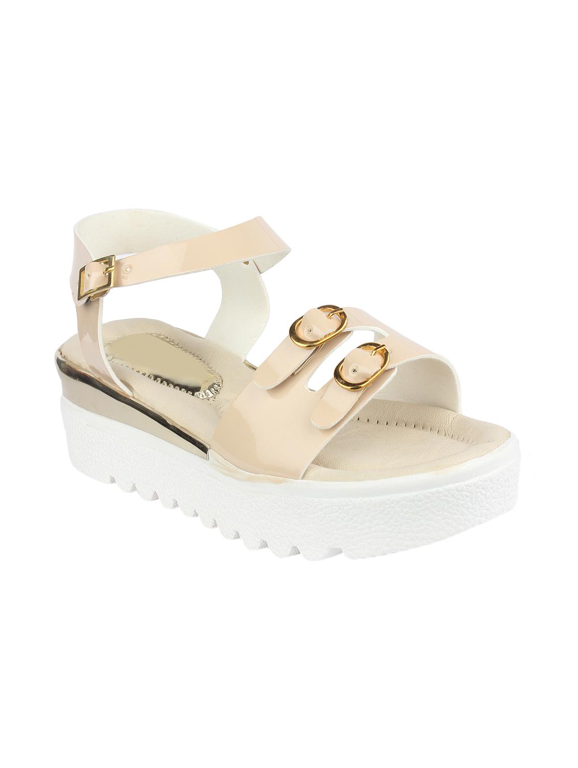 beige ankle strap wedges - 15463627 - Zoom Image - 1