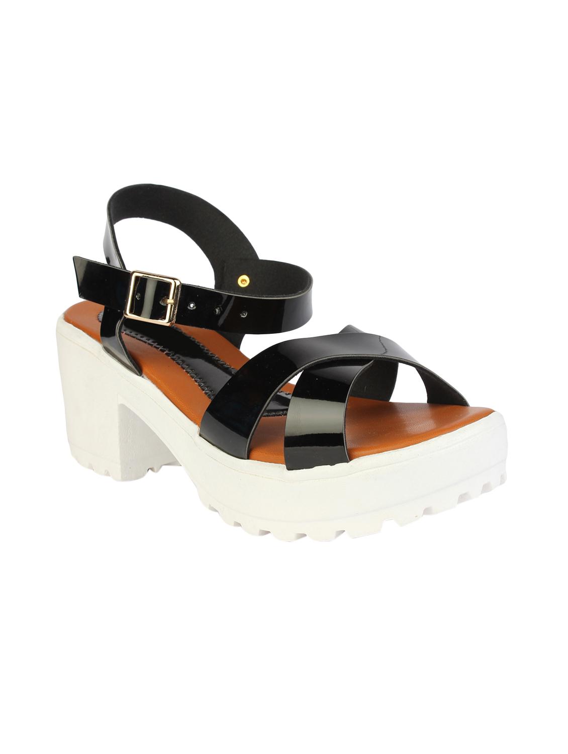 black back strap sandals - 15463629 - Zoom Image - 1