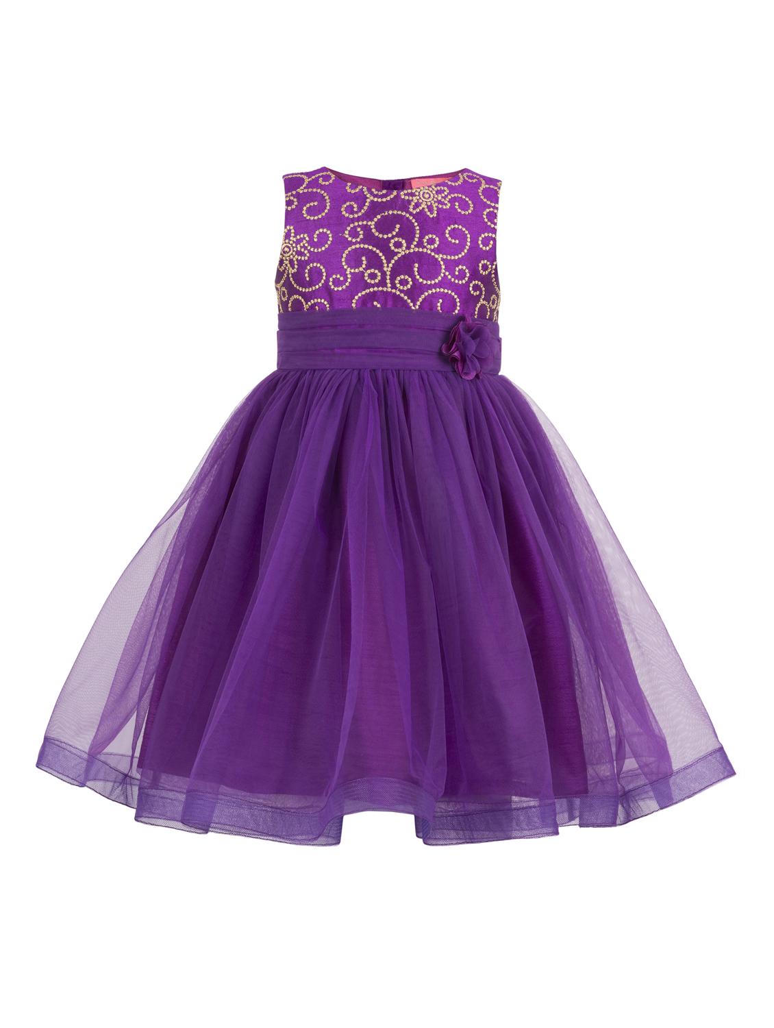 purple net frock - 15464580 - Zoom Image - 1