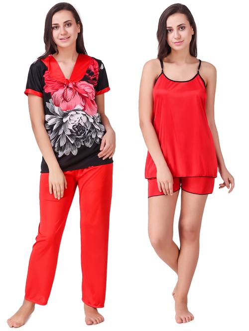 set of 2 floral nightwear set - 15464750 - Standard Image - 1