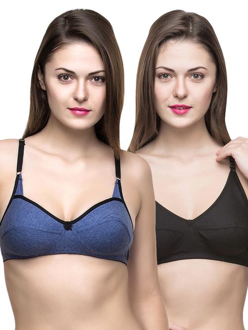 set of 2 nonpadded nonwired bras - 15466468 - Standard Image - 1