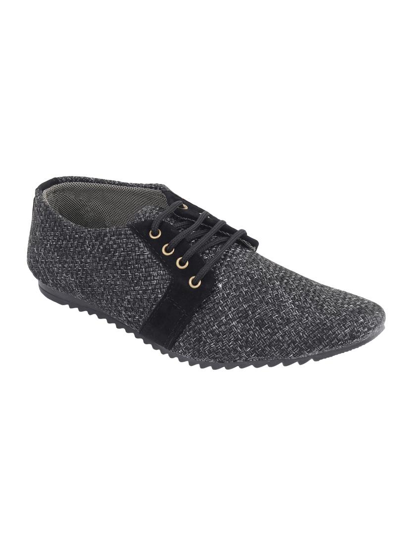 black jute lace up shoes - 15466700 - Zoom Image - 1