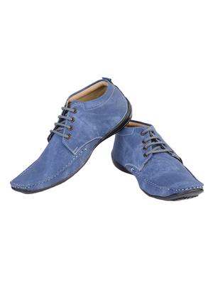 blue denim lace up shoes - 15466703 - Standard Image - 3