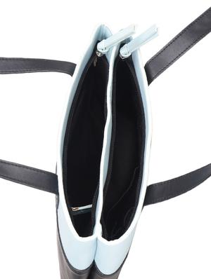 black leatherette (pu) regular handbag - 15467805 - Standard Image - 3