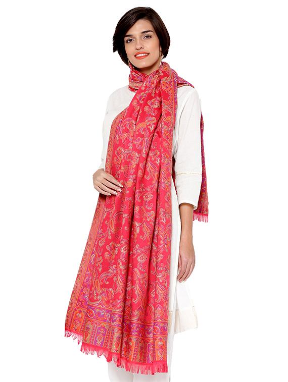 paisley jacquard pashmina shawl - 15468062 - Zoom Image - 1