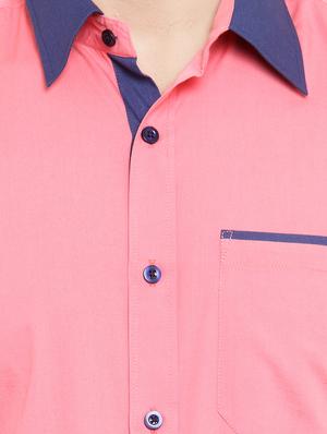pink cotton casual shirt - 15468309 - Standard Image - 4