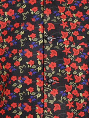 multi colored cotton nehru jacket - 15468705 - Standard Image - 4