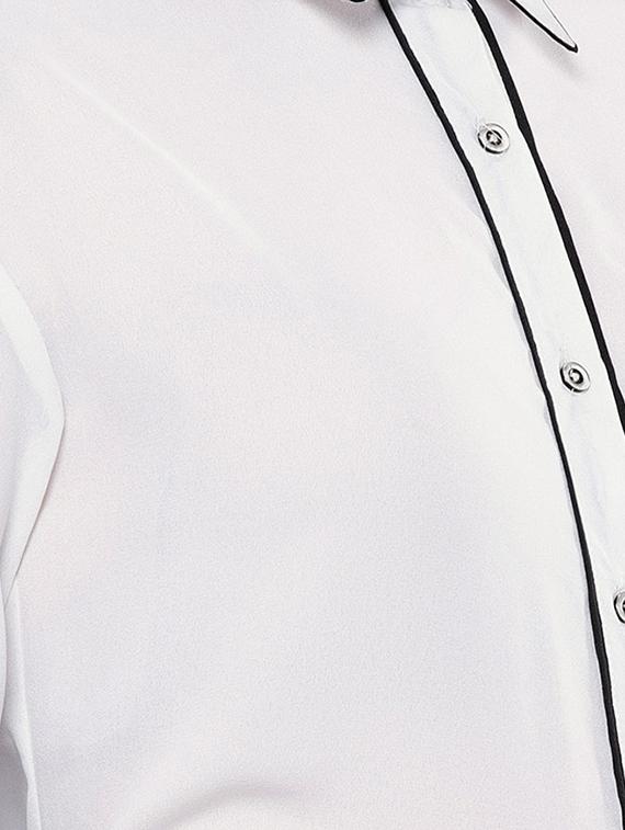 contrast piping long sleeved shirt - 15469331 - Zoom Image - 5