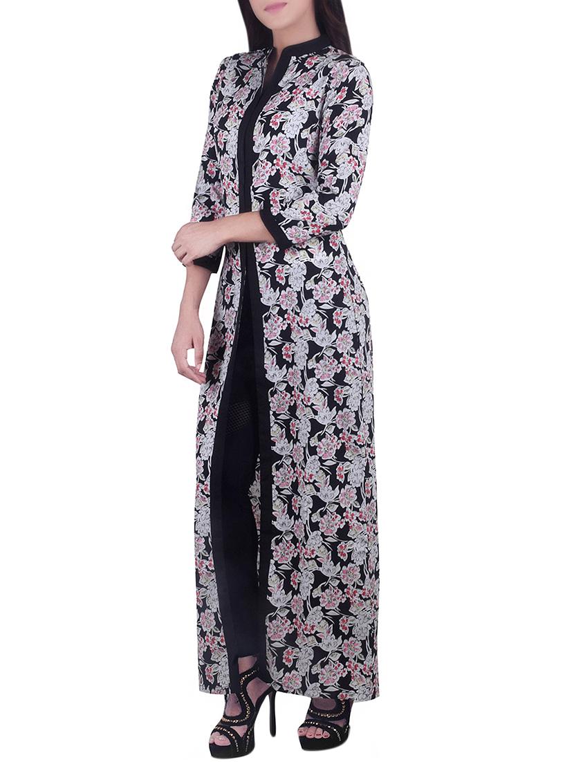 high slit printed kurta - 15469941 - Zoom Image - 2