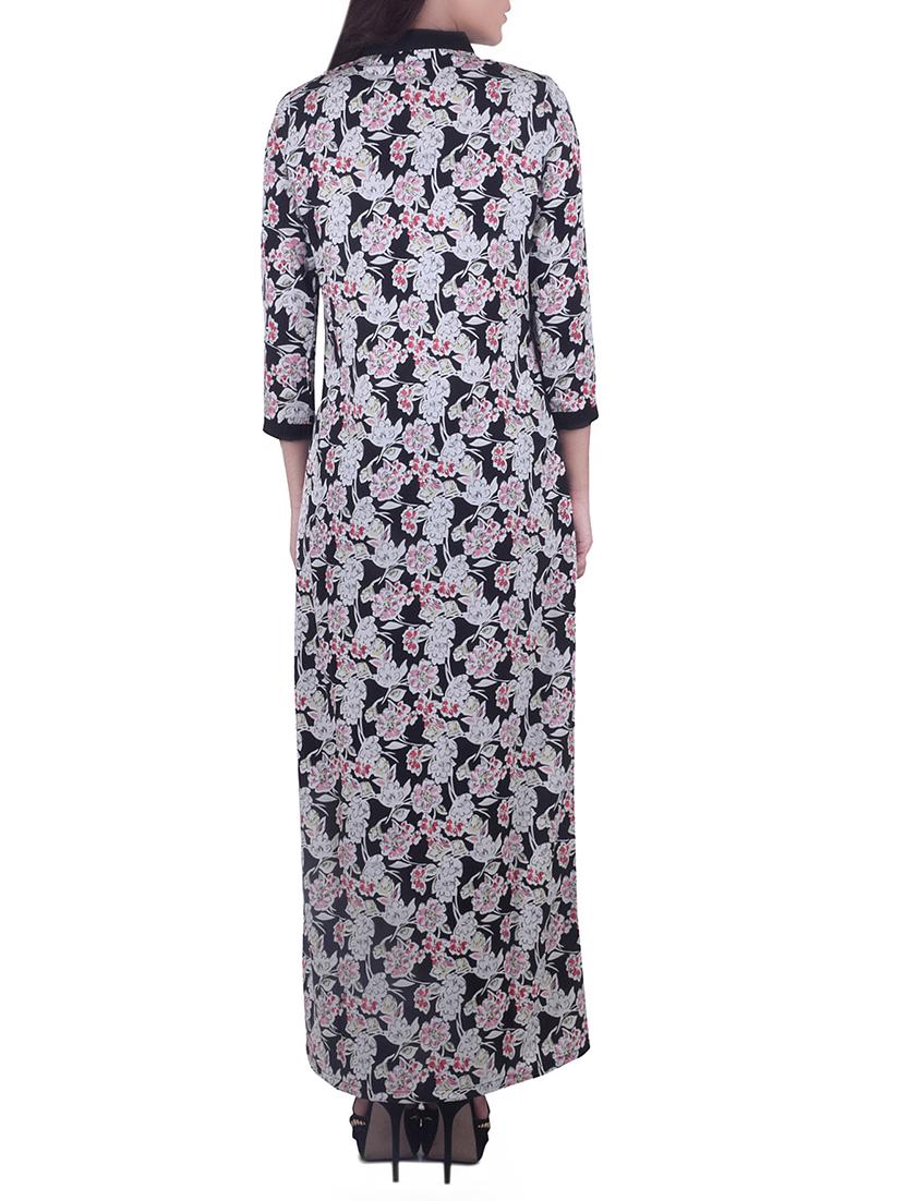 high slit printed kurta - 15469941 - Zoom Image - 3