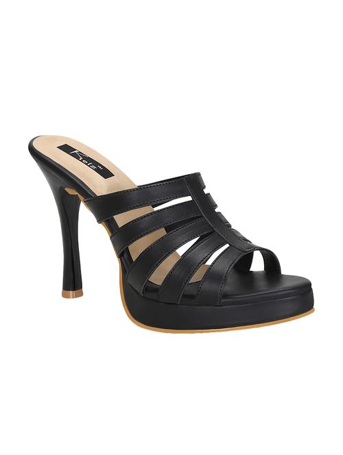 black slip on sandals - 15471964 - Standard Image - 1