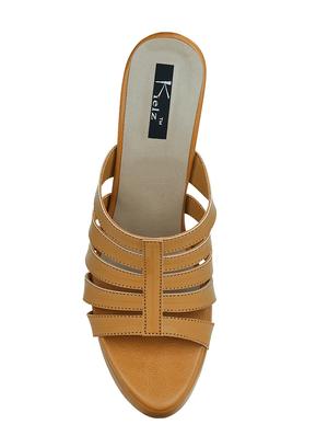 tan slip on sandals - 15471979 - Standard Image - 4