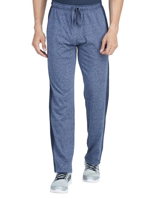 blue cotton full length track pant - 15472730 - Very Small Image - 1