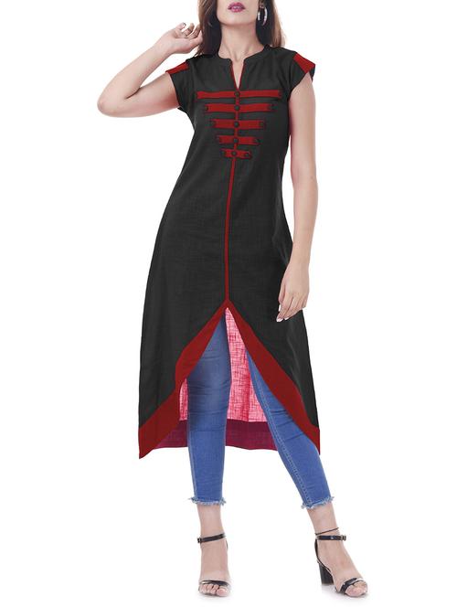 women's asymmetric kurta - 15472825 -  Standard Image - 0