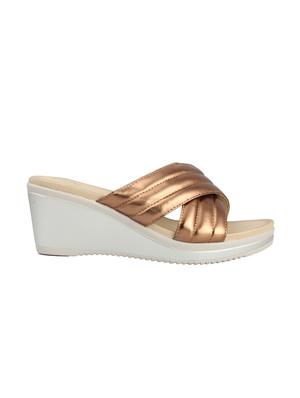 gold slip on wedges - 15473018 - Standard Image - 2