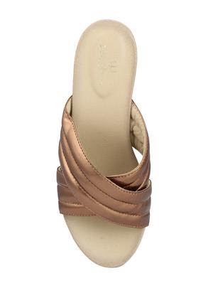 gold slip on wedges - 15473018 - Standard Image - 4