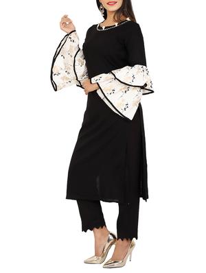 straight bell sleeves kurta - 15473138 - Standard Image - 2