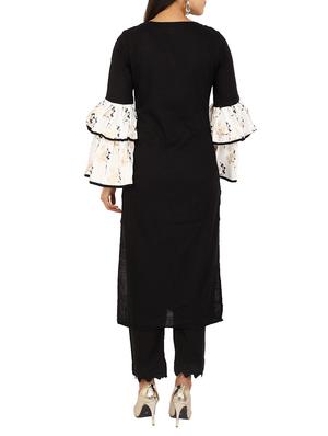 straight bell sleeves kurta - 15473138 - Standard Image - 3