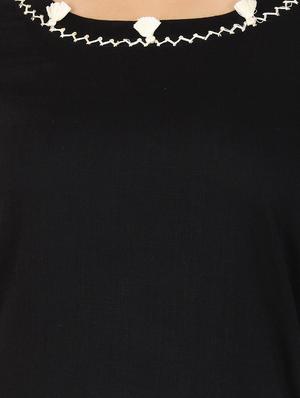 straight bell sleeves kurta - 15473138 - Standard Image - 4