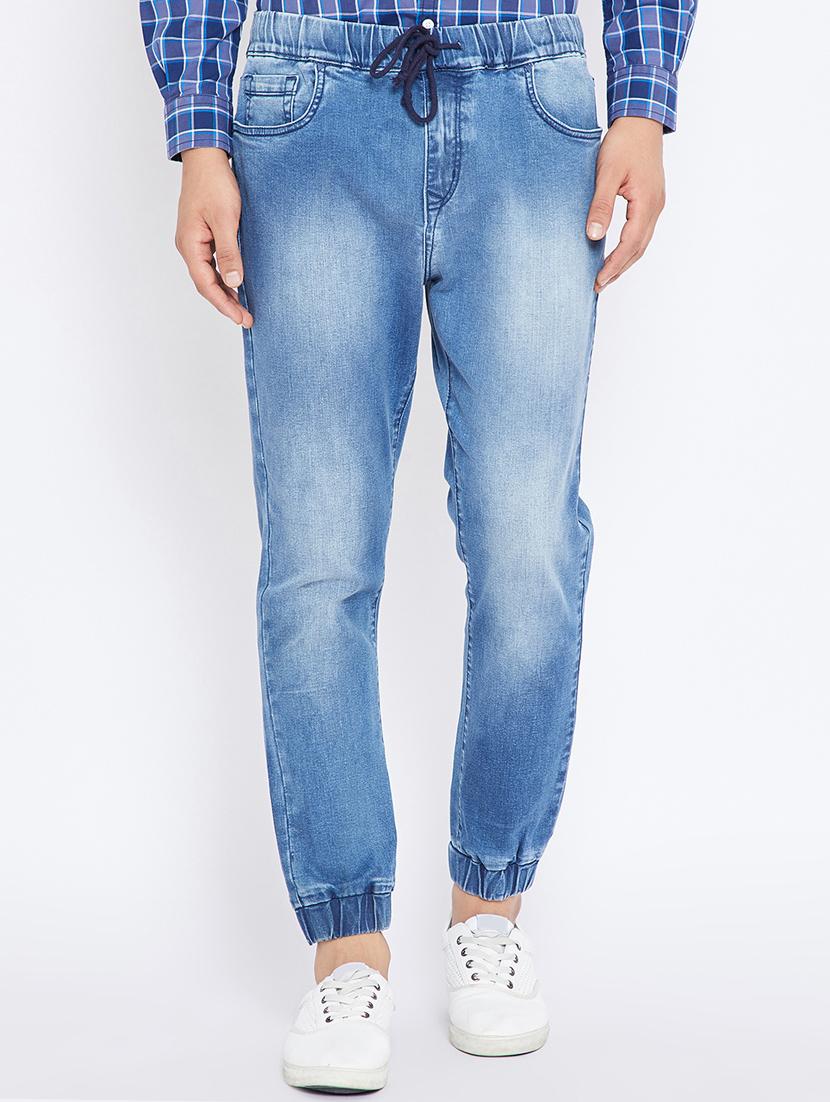 blue denim jogger - 15473167 - Zoom Image - 1