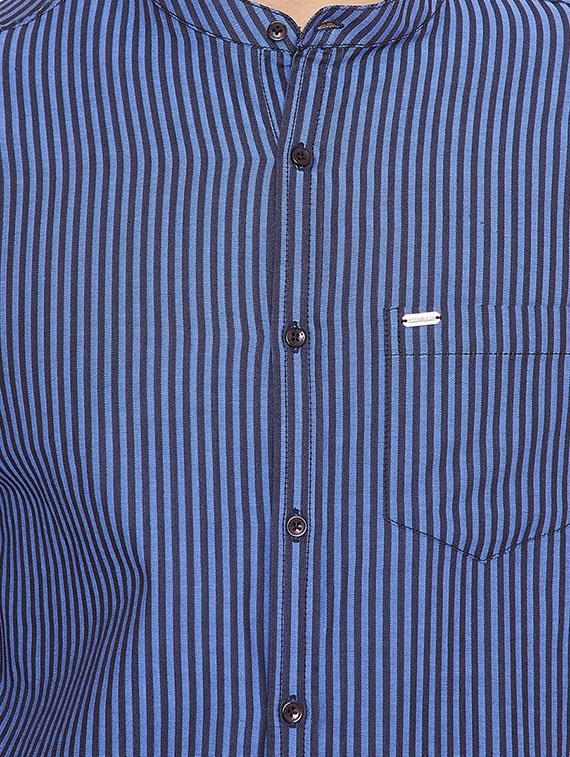 blue striped casual shirt - 15473195 - Zoom Image - 5