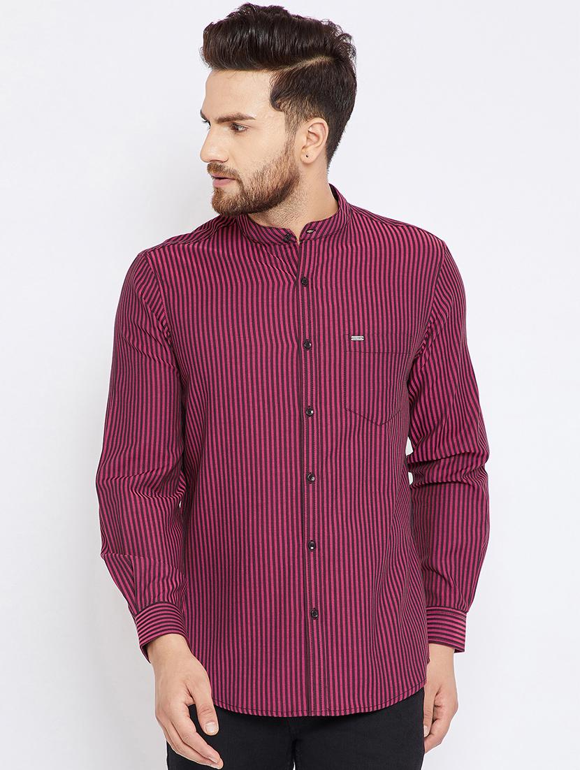 red cotton casual shirt - 15473196 - Zoom Image - 1