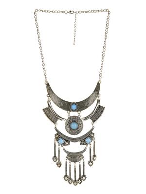 silver tone tribal necklace - 15473530 - Standard Image - 3