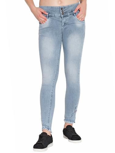 stone washed frayed jeans - 15473597 - Very Small Image - 1