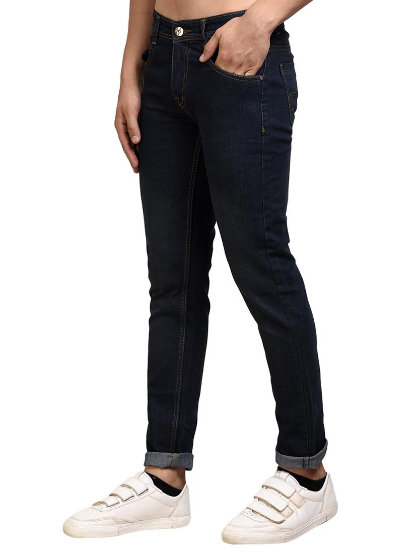 dark blue denim washed jeans - 15473616 - Zoom Image - 2