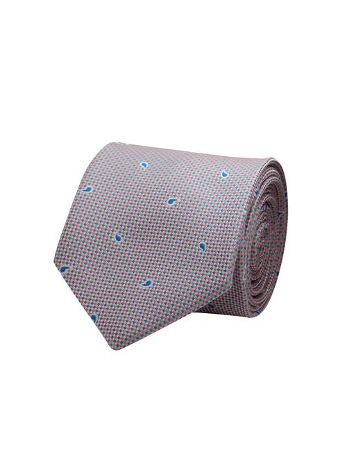 pink micro fiber tie with pocket square and cufflinks - 15473772 - Standard Image - 1