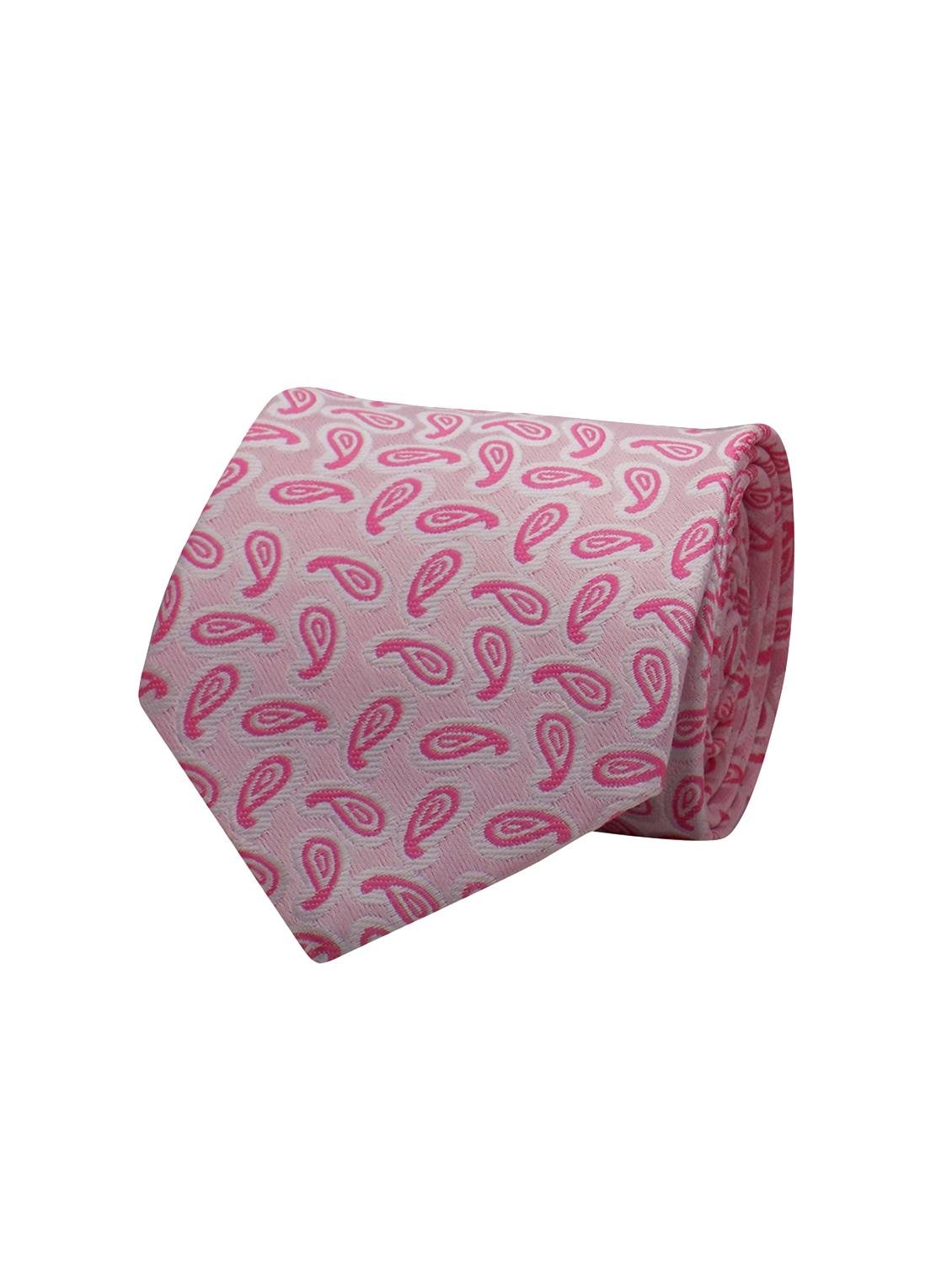pink micro fiber tie with cufflink - 15473774 - Zoom Image - 1