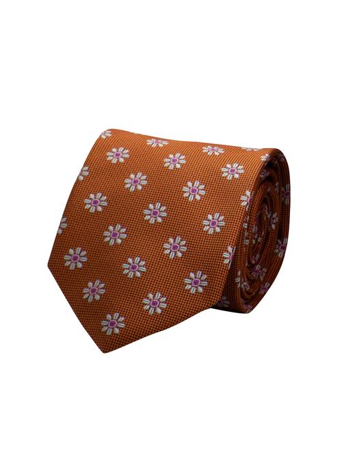 brown micro fiber tie with pocket square and cufflinks - 15473776 - Standard Image - 1