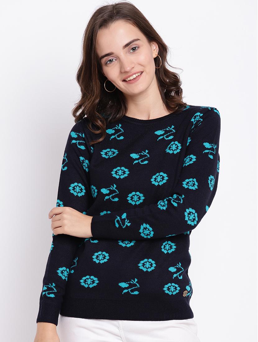 printed woolen pullover - 15476450 - Zoom Image - 1