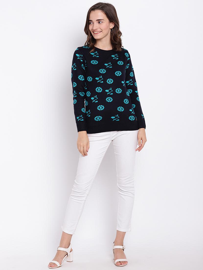 printed woolen pullover - 15476450 - Zoom Image - 4