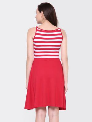 striped skater dress - 15476765 - Standard Image - 3