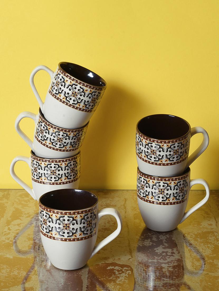 Set of 6 Ceramic Tea & Coffee Mugs - 15477063 - Zoom Image - 1