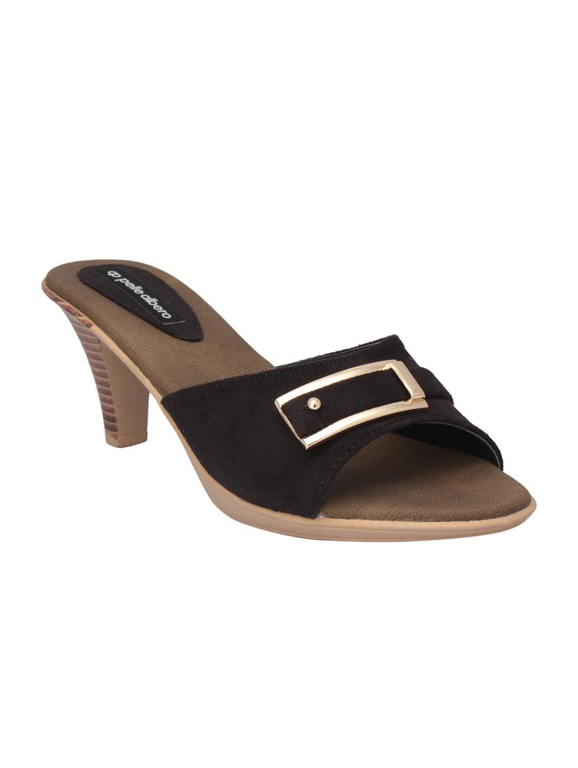 black slip on sandals - 15477238 - Zoom Image - 1