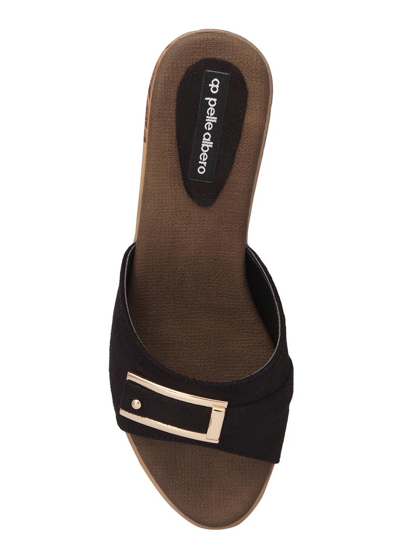 black slip on sandals - 15477238 - Zoom Image - 4
