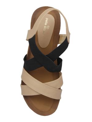 beige back strap wedges - 15477251 - Standard Image - 4