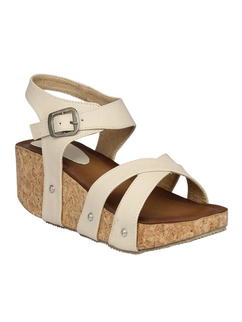 beige platforms wedges - 15477257 - Standard Image - 1